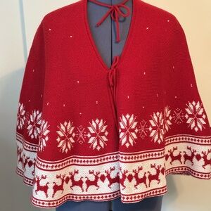 Vintage holiday cape OS